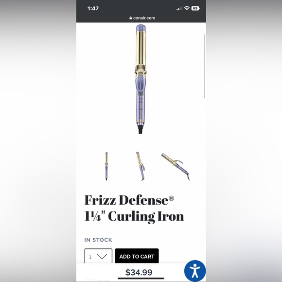 Conque Frizz defense Curling iron - Picture 1 of 4